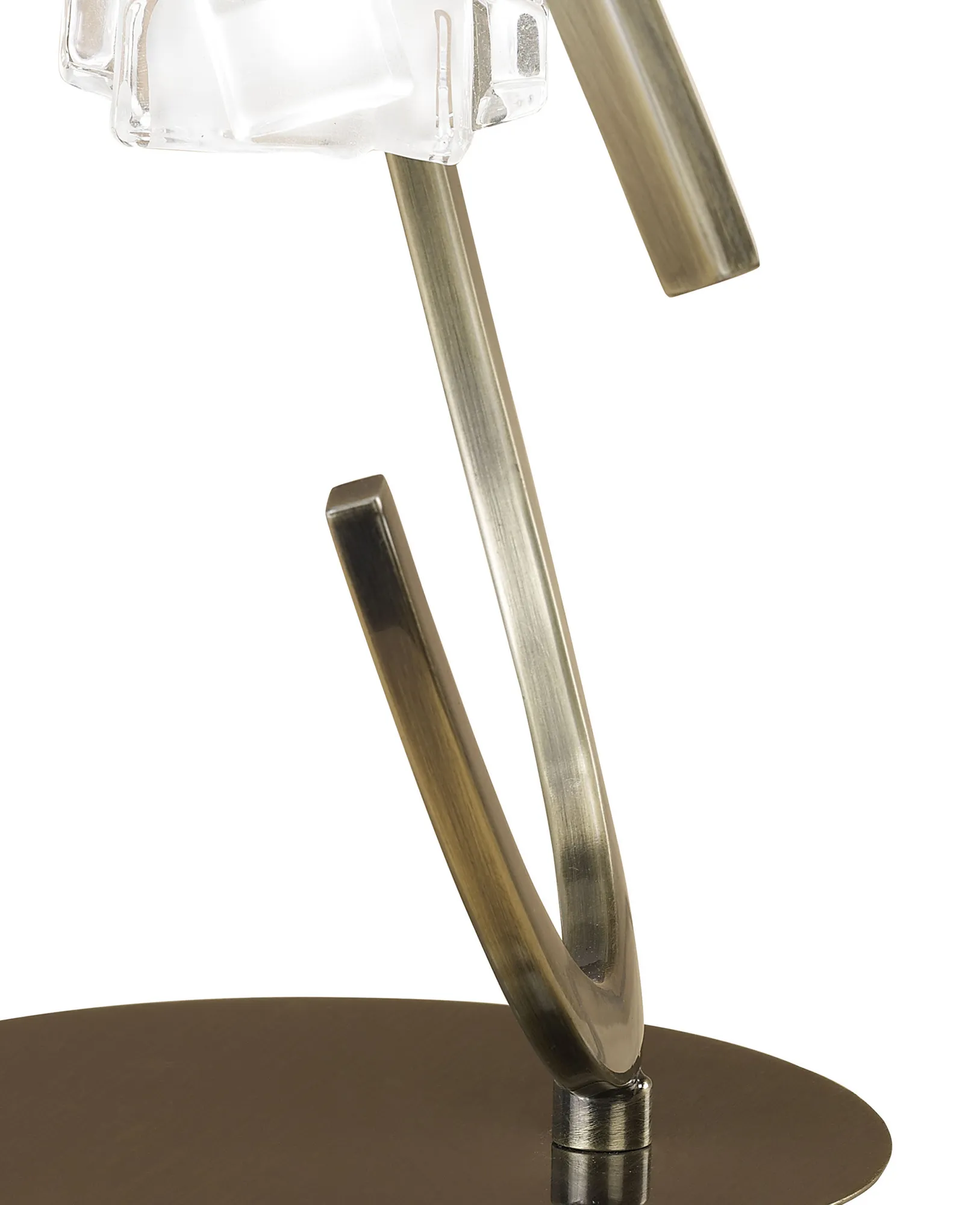 Ice AB 25cm 1 Light Table Lamp M1866  Mantra Ice Antique Brass